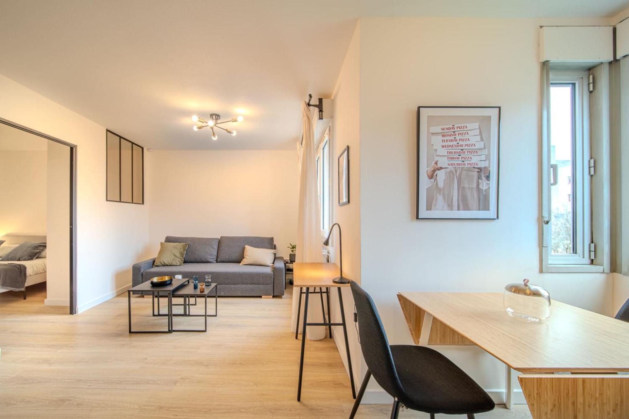 4 Pers Halle Tony Garnier Apartamento *